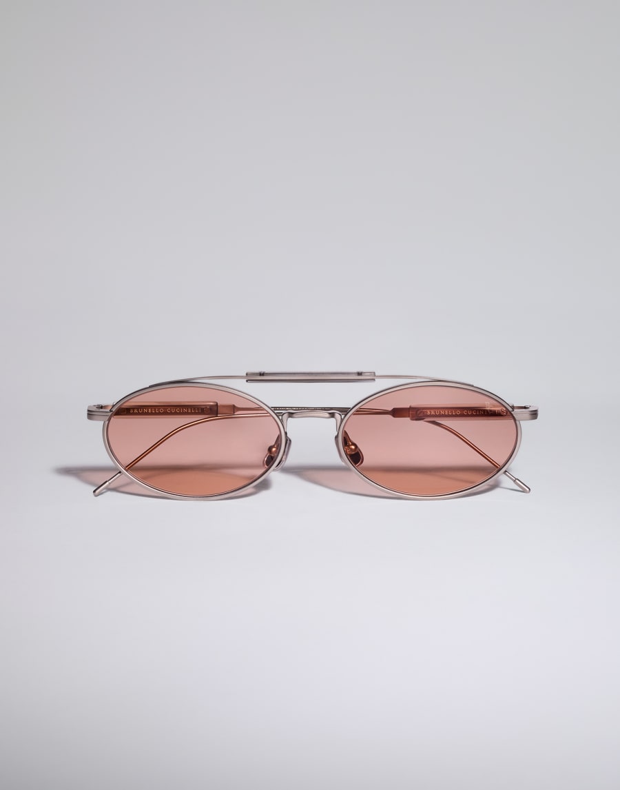 Titanium sunglasses Satin Silver Eyewear - Brunello Cucinelli