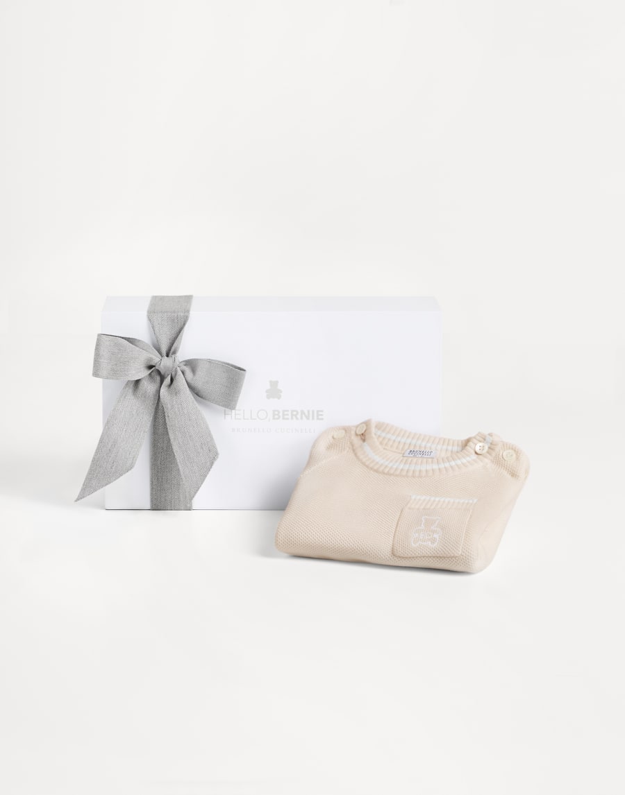 Комбинезон Baby Bernie из трикотажа Песочный Малыши - Brunello Cucinelli