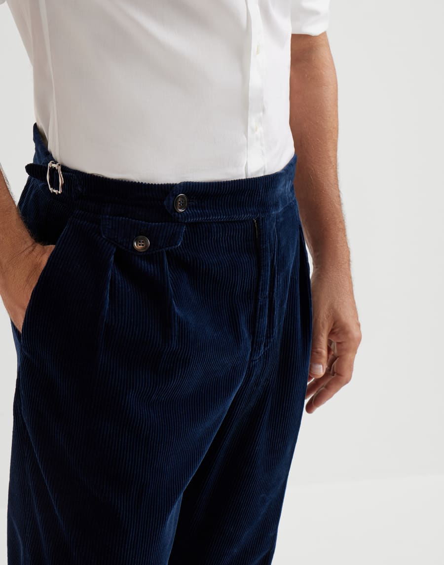 合身裁剪长裤 海军蓝 男款 - Brunello Cucinelli