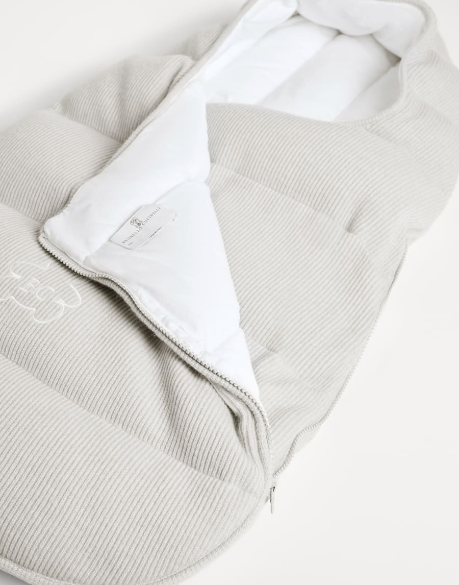 Sacco nanna in maglia Nebbia Baby - Brunello Cucinelli
