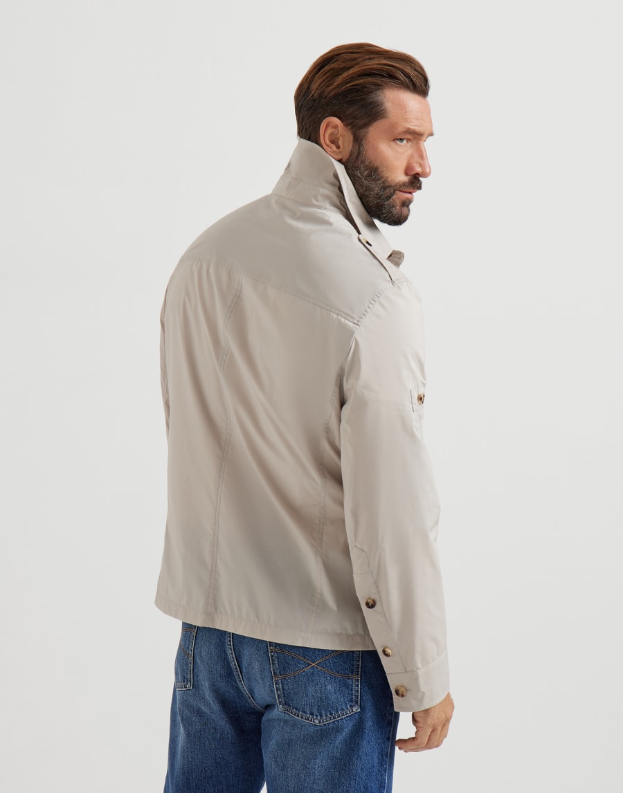 Unlined safari jacket Cool Beige Man - Brunello Cucinelli