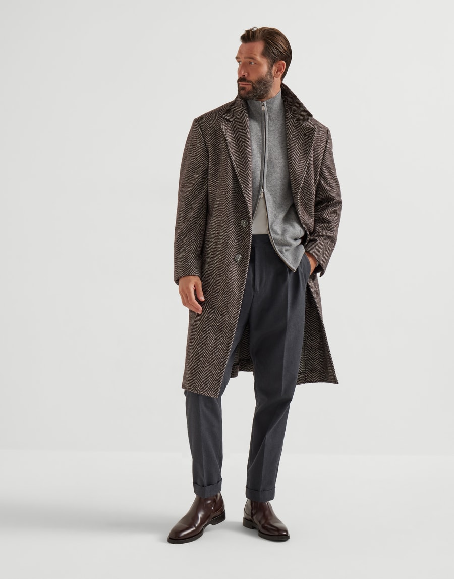 Cashmere and vicuña cardigan Grey Man - Brunello Cucinelli