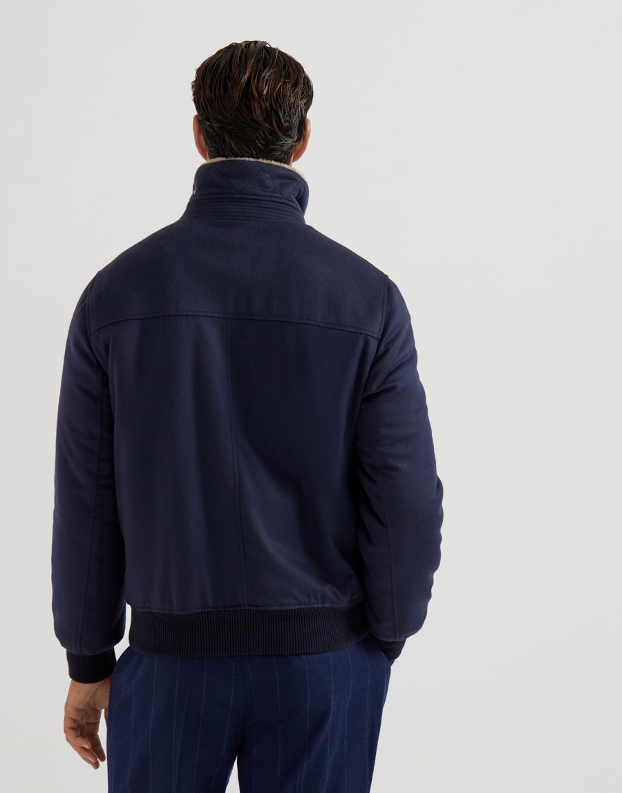 Cashmere and vicuña jacket Blue Man - Brunello Cucinelli