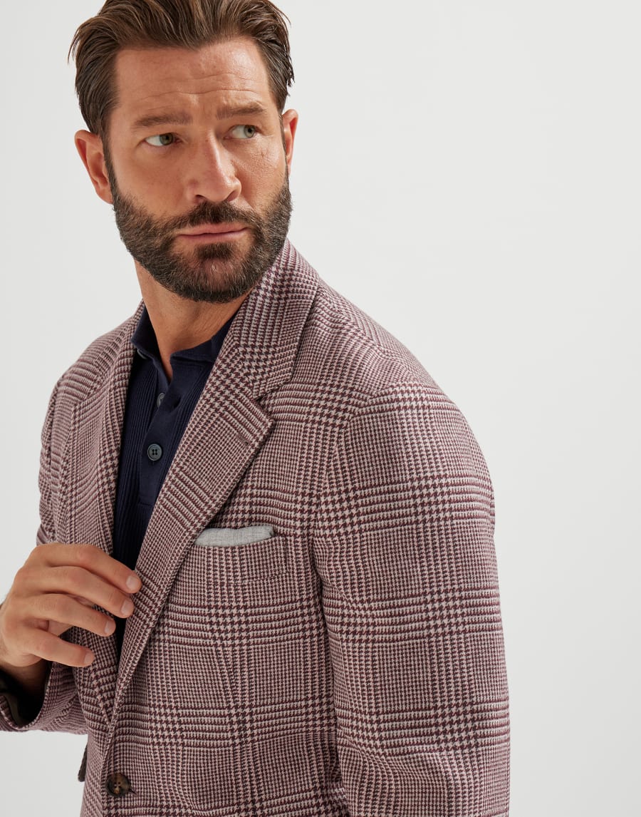 Silk pocket square Light Grey Man - Brunello Cucinelli