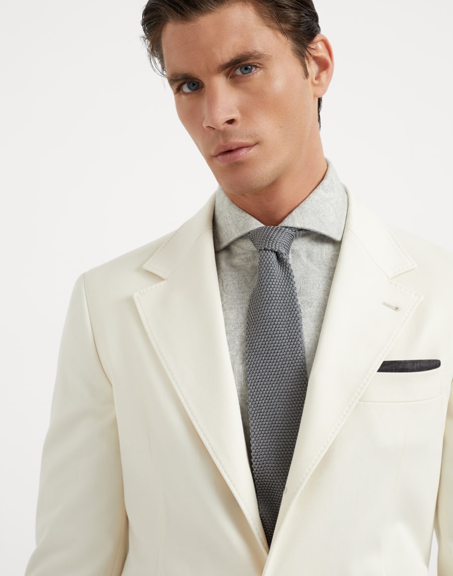 Knit necktie Grey Man - Brunello Cucinelli