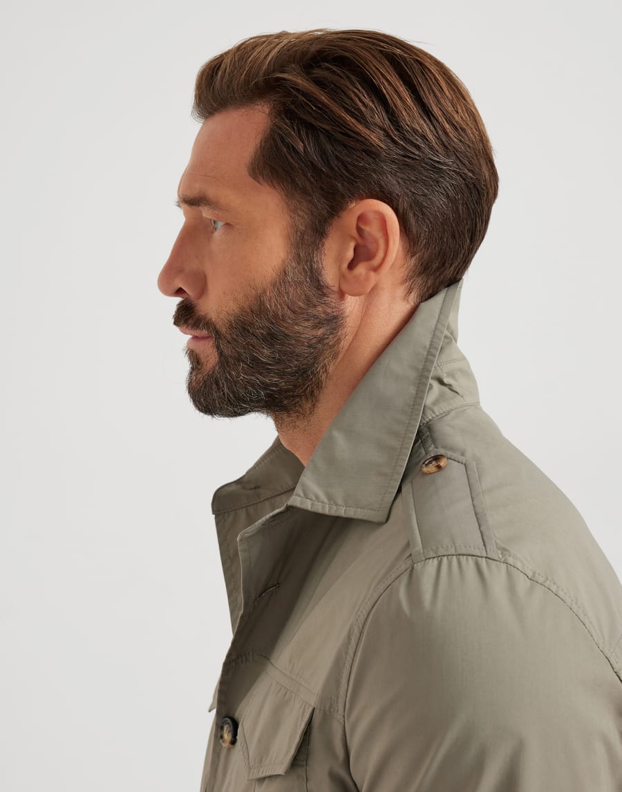 Sahariana sfoderata Khaki Uomo - Brunello Cucinelli