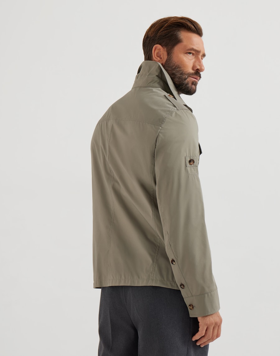 Unlined safari jacket Khaki Man - Brunello Cucinelli