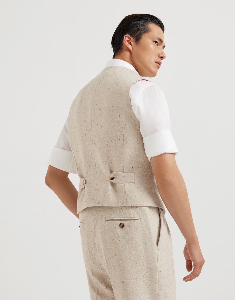 Diagonal waistcoat Buff Man - Brunello Cucinelli