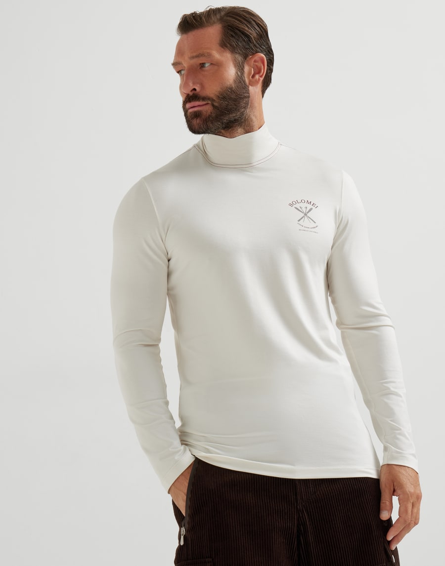 Tee-shirt à col montant Panama Homme - Brunello Cucinelli