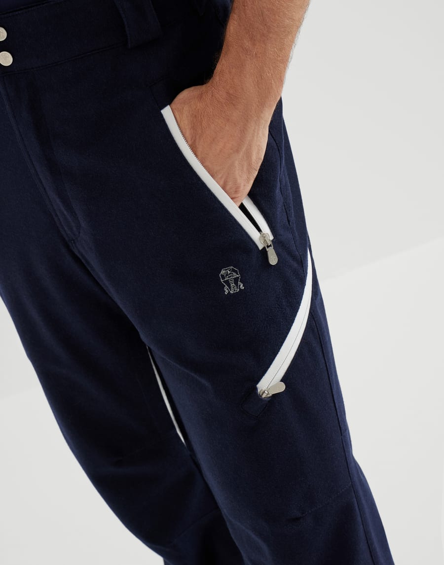 Mountain-Hose mit Wattierung Blau Herren - Brunello Cucinelli