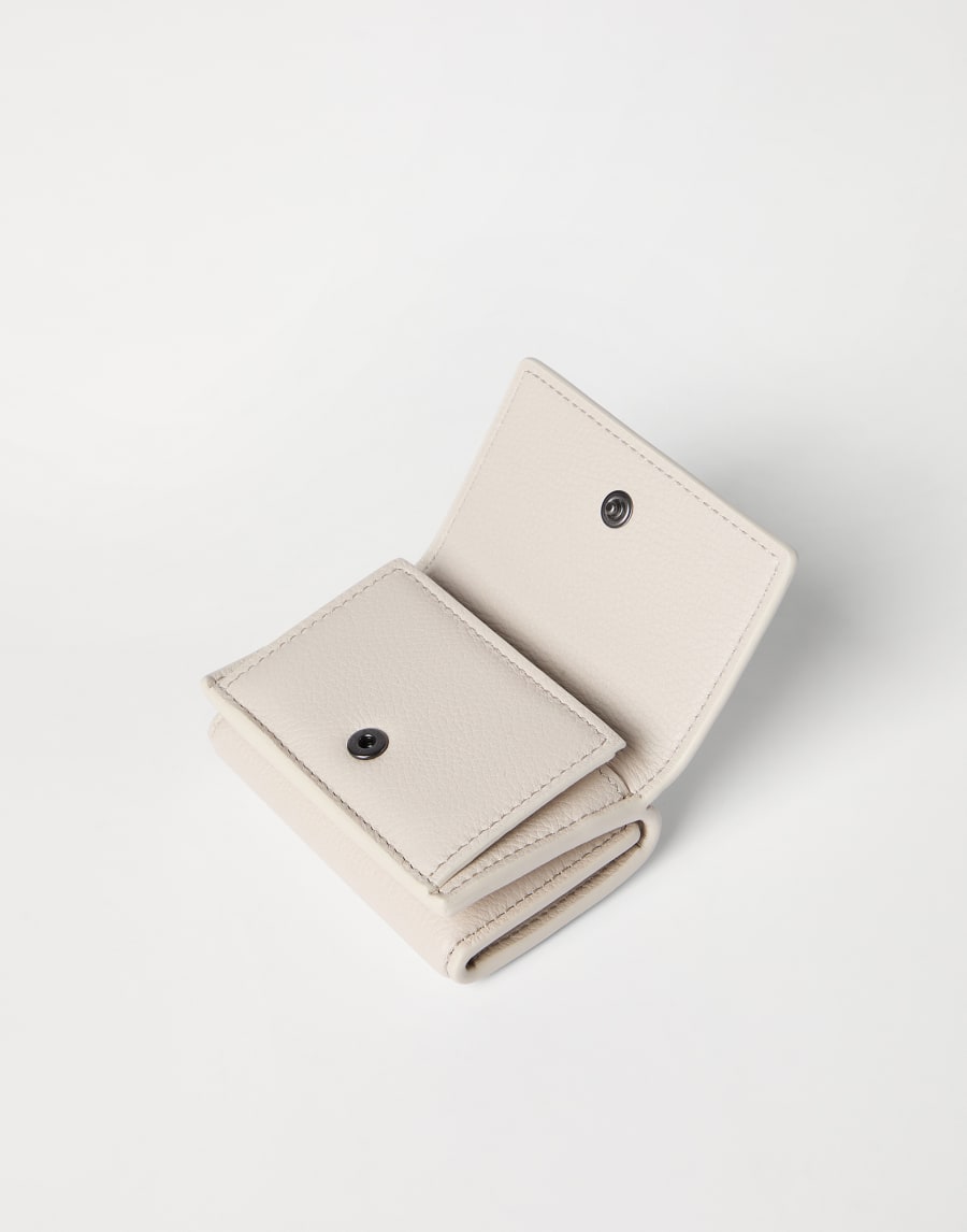 Кошелек Trifold из кожи Слоновая Кость Женщина - Brunello Cucinelli