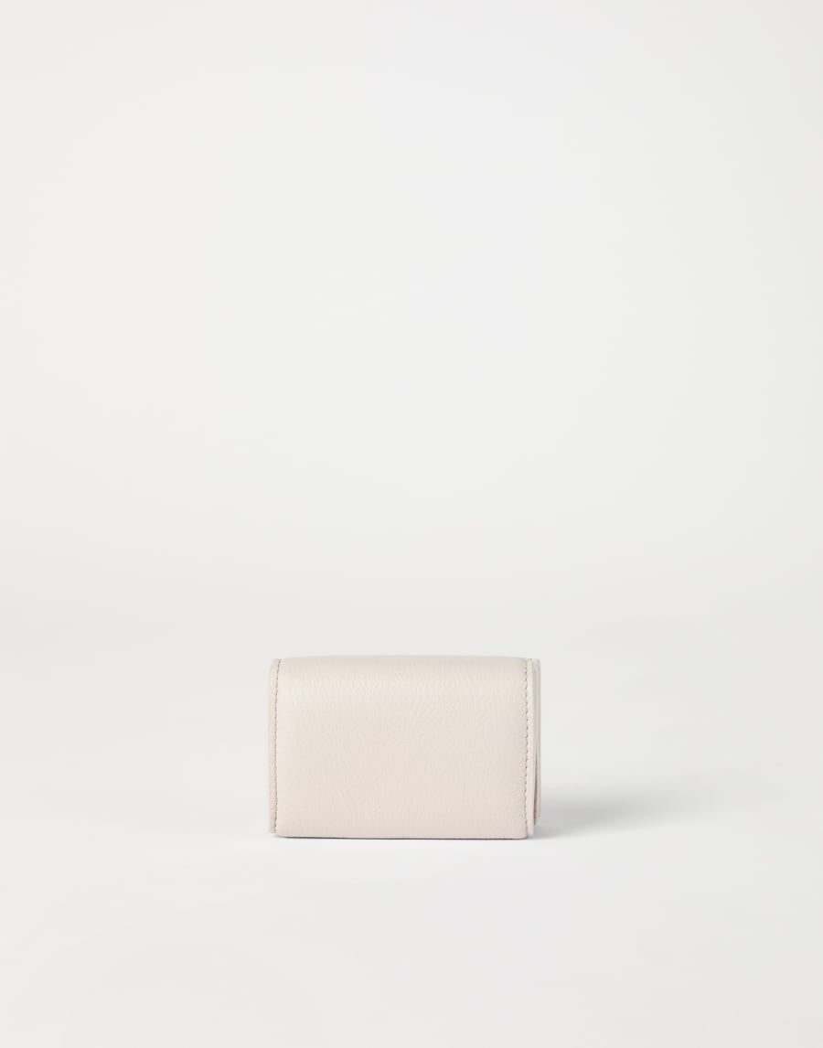 Кошелек Trifold из кожи Слоновая Кость Женщина - Brunello Cucinelli