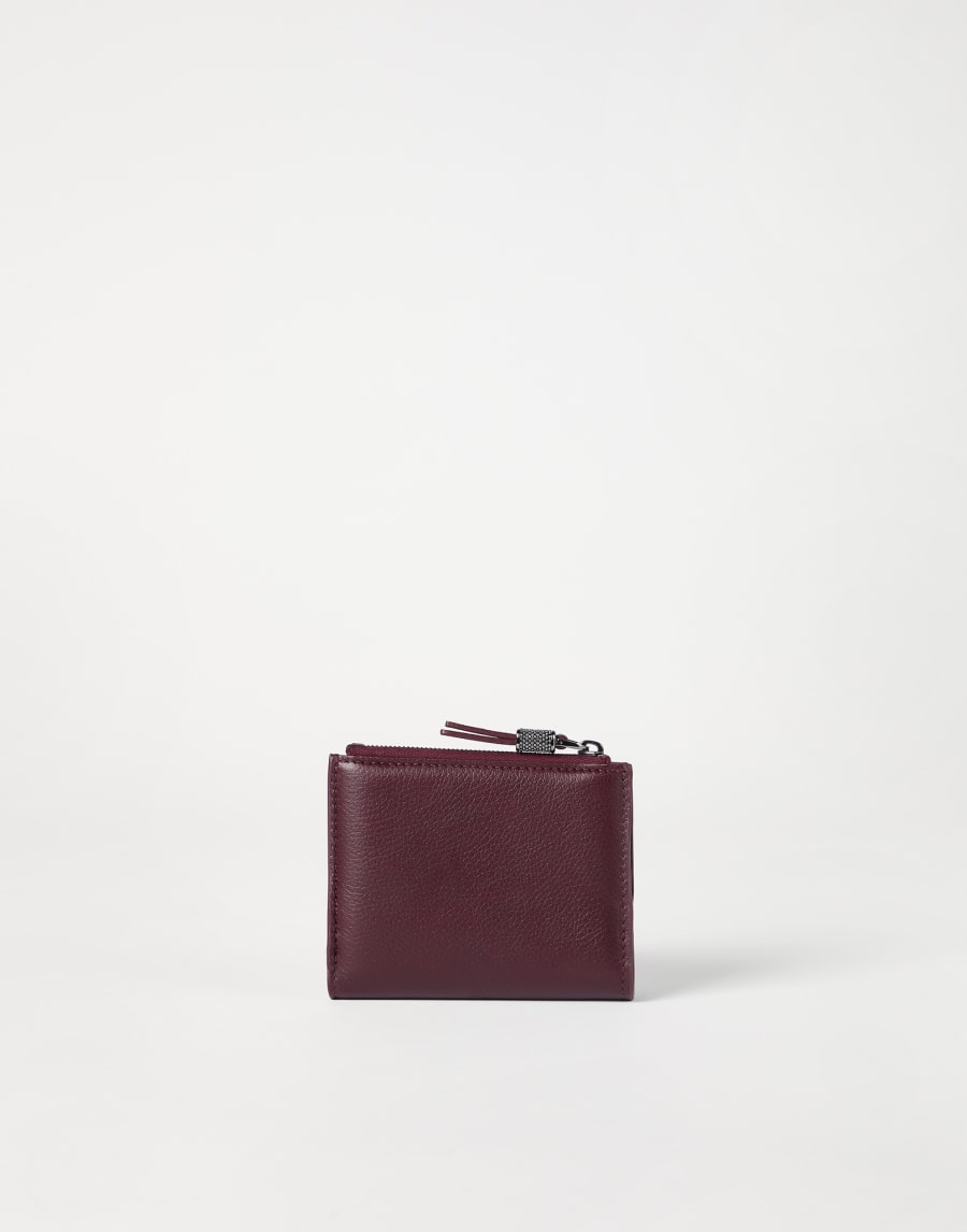 Small wallet with monili Amaranth Woman - Brunello Cucinelli