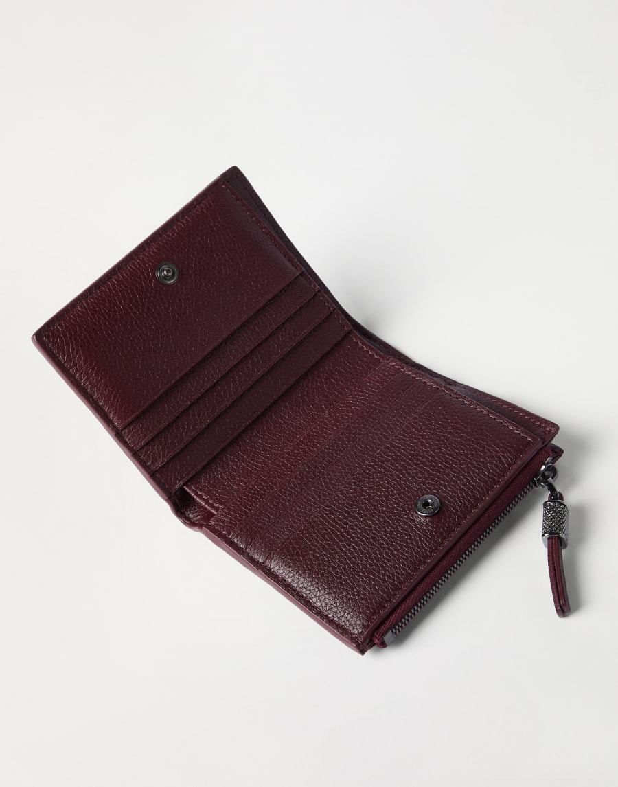 Small wallet with monili Amaranth Woman - Brunello Cucinelli