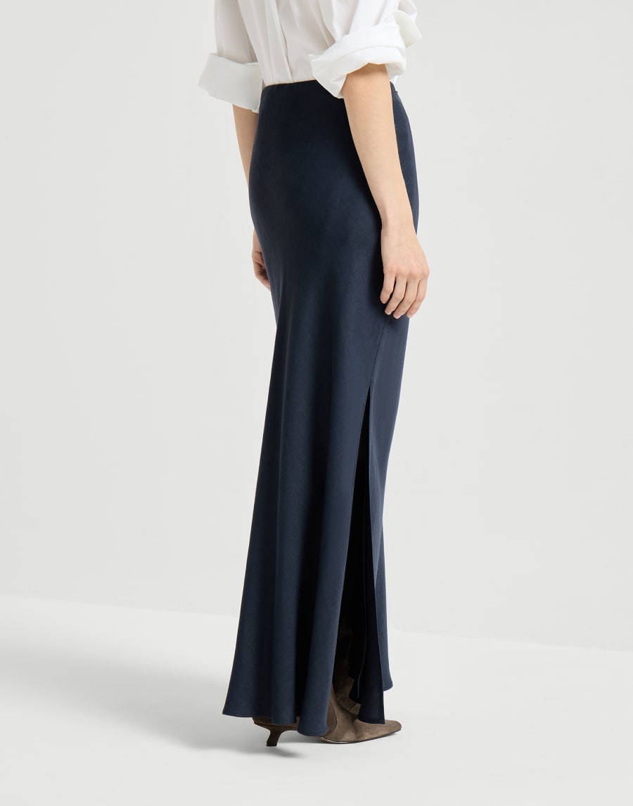 Bias-cut skirt Blue Woman - Brunello Cucinelli