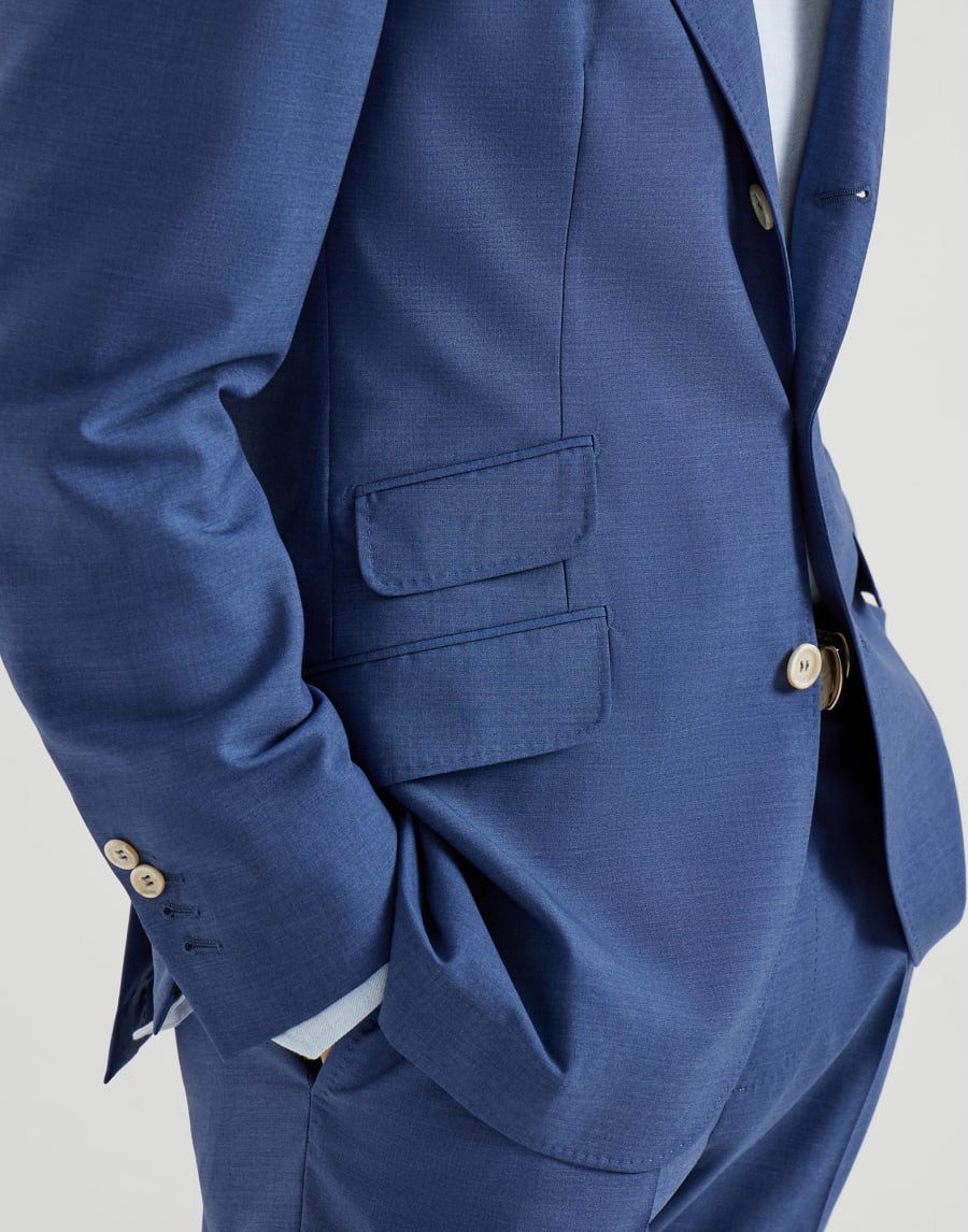 Deconstructed Cavallo blazer Royale Blue Man - Brunello Cucinelli
