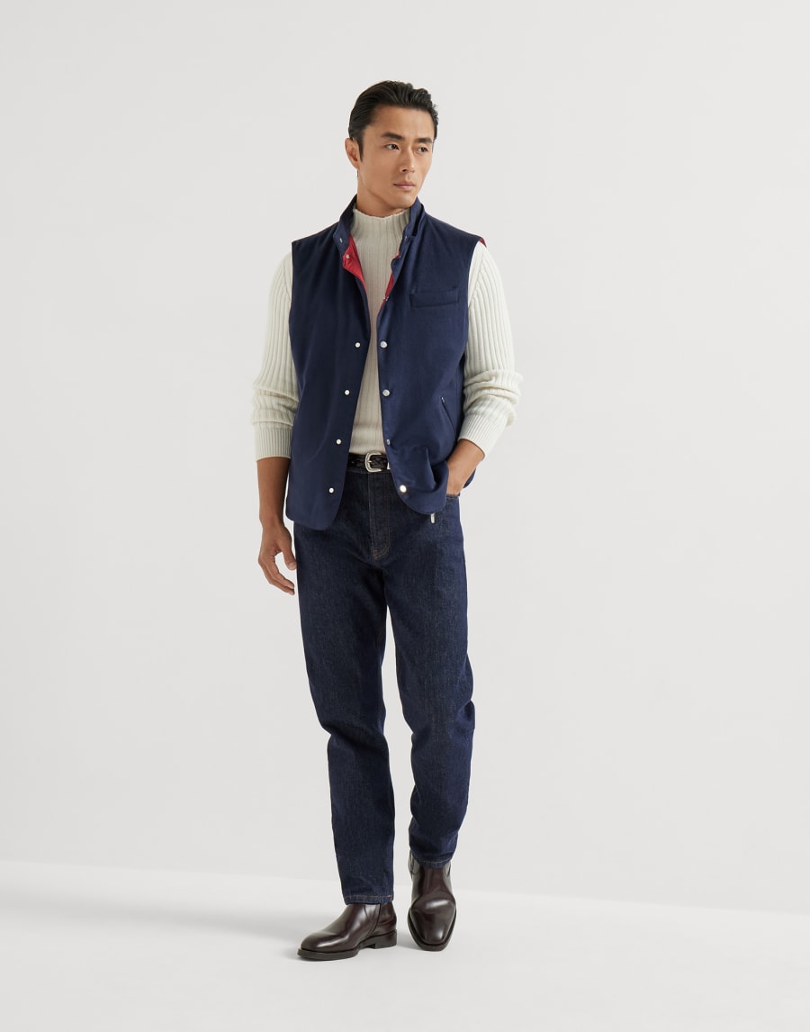 Padded vest Blue Man - Brunello Cucinelli
