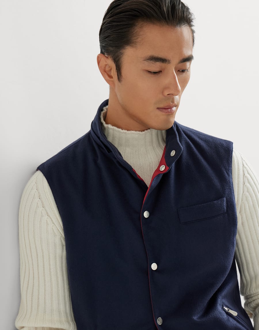 Padded vest Blue Man - Brunello Cucinelli