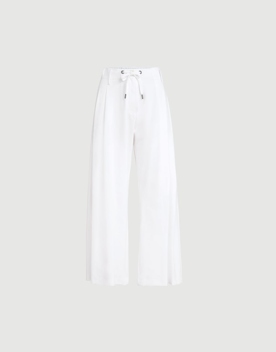 Couture interlock trousers White Woman - Brunello Cucinelli