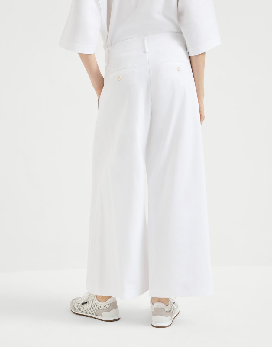 Couture interlock trousers White Woman - Brunello Cucinelli
