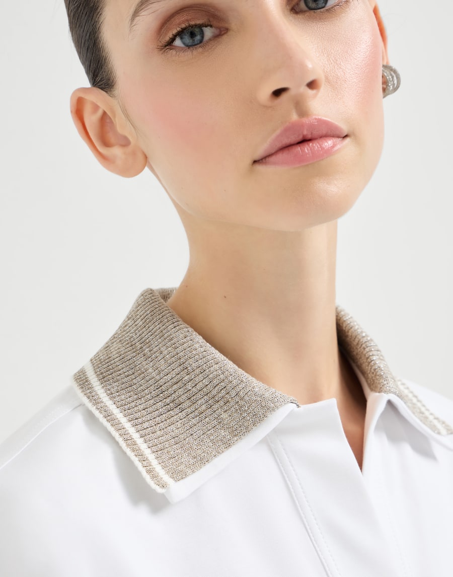 Couture interlock polo shirt White Woman - Brunello Cucinelli