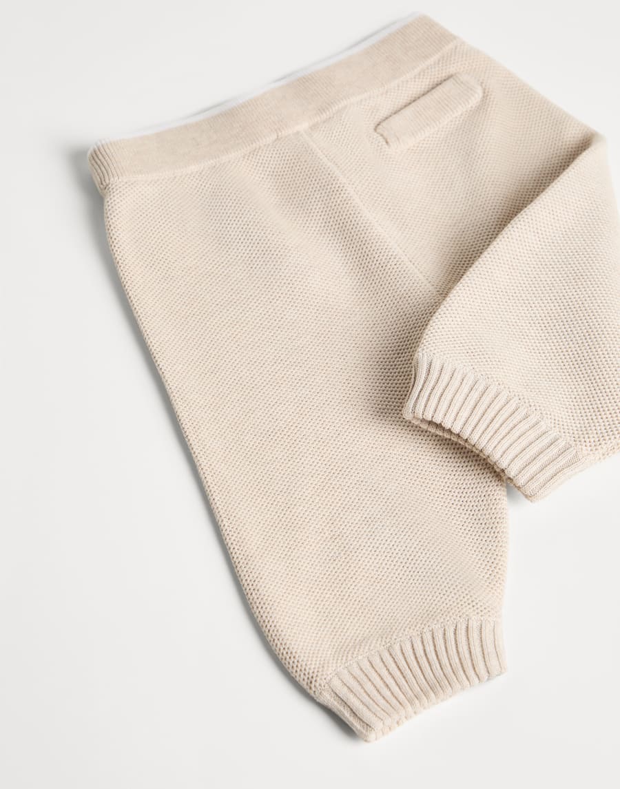 Pantalón Baby de algodón Arena Bebé - Brunello Cucinelli