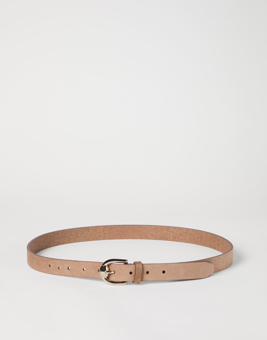 Reversed leather belt Tobacco Man - Brunello Cucinelli