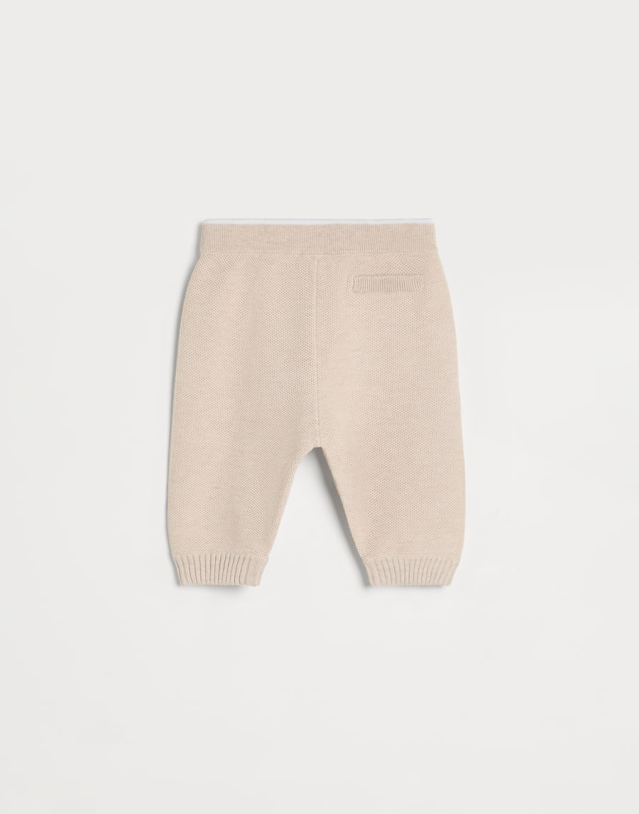 Cotton Baby trousers Sand Baby - Brunello Cucinelli