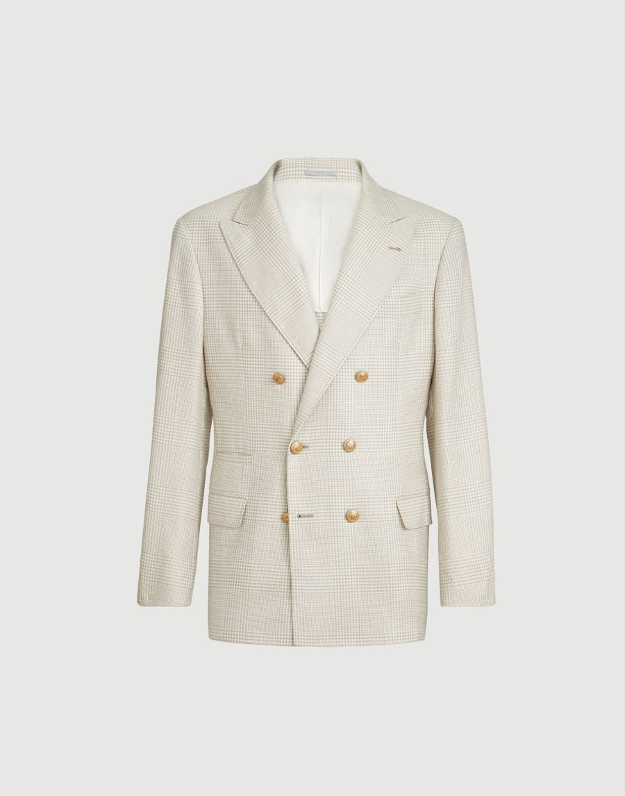 Prince of Wales deconstructed blazer Yuta Man - Brunello Cucinelli