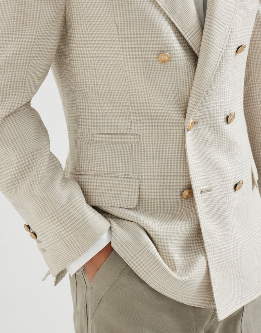 Prince of Wales deconstructed blazer Yuta Man - Brunello Cucinelli