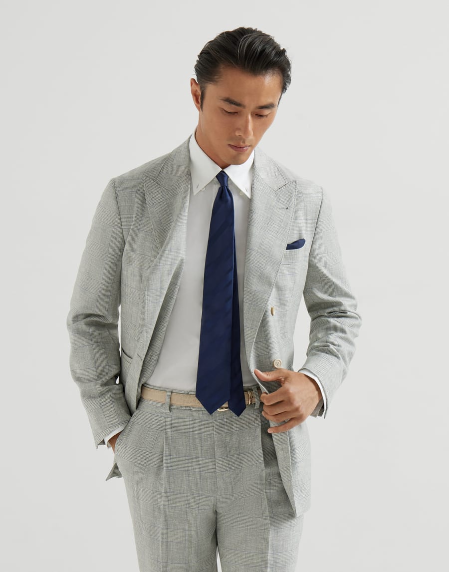 Uconstructed blazer Pearl Grey Man - Brunello Cucinelli