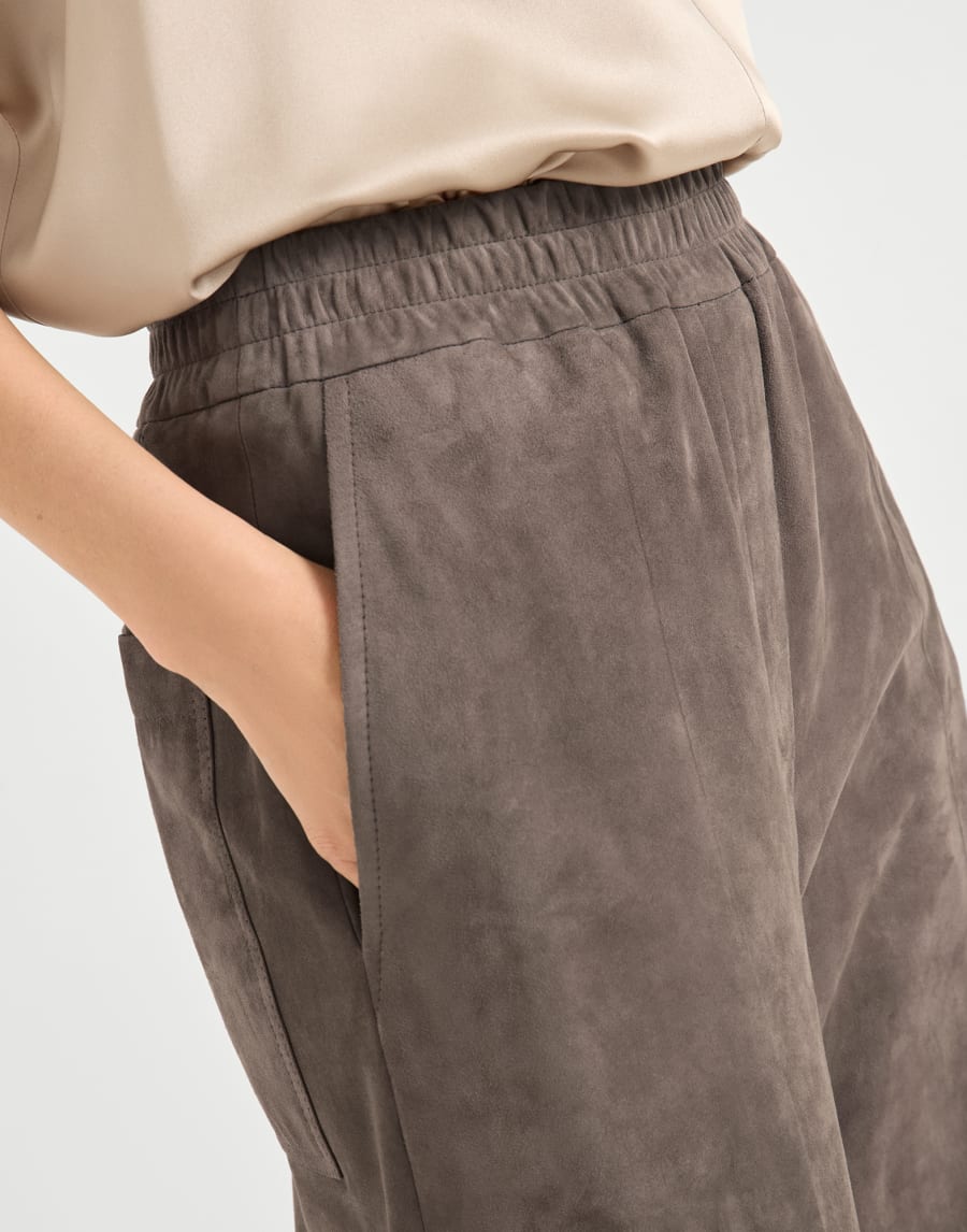 Loose Track trousers Mud Woman - Brunello Cucinelli