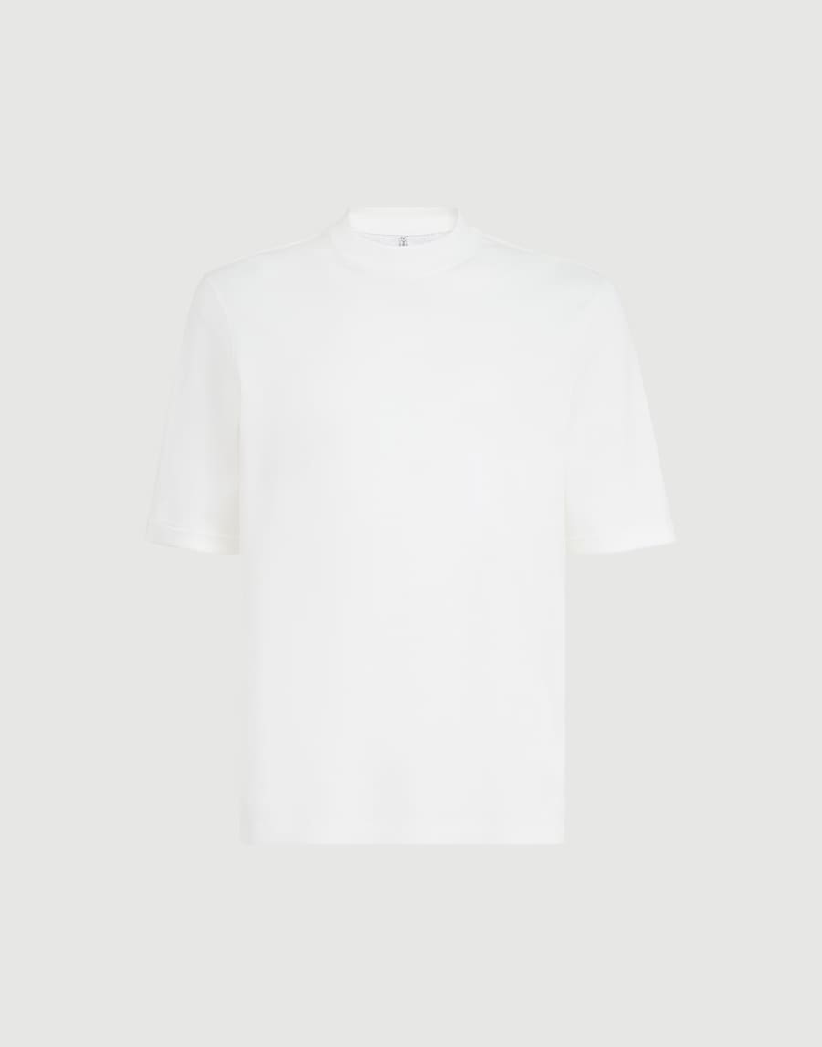 ジャージー Tシャツ オフホワイト メンズ - Brunello Cucinelli