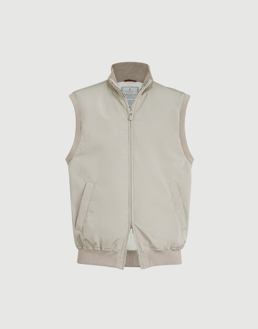 Gilet con imbottitura in Thermore® Tortora Uomo - Brunello Cucinelli