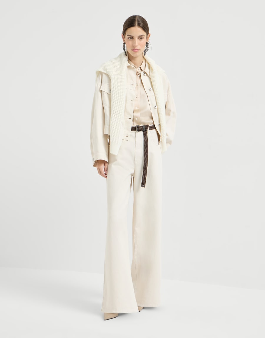 Relaxed trousers Chalk Woman - Brunello Cucinelli
