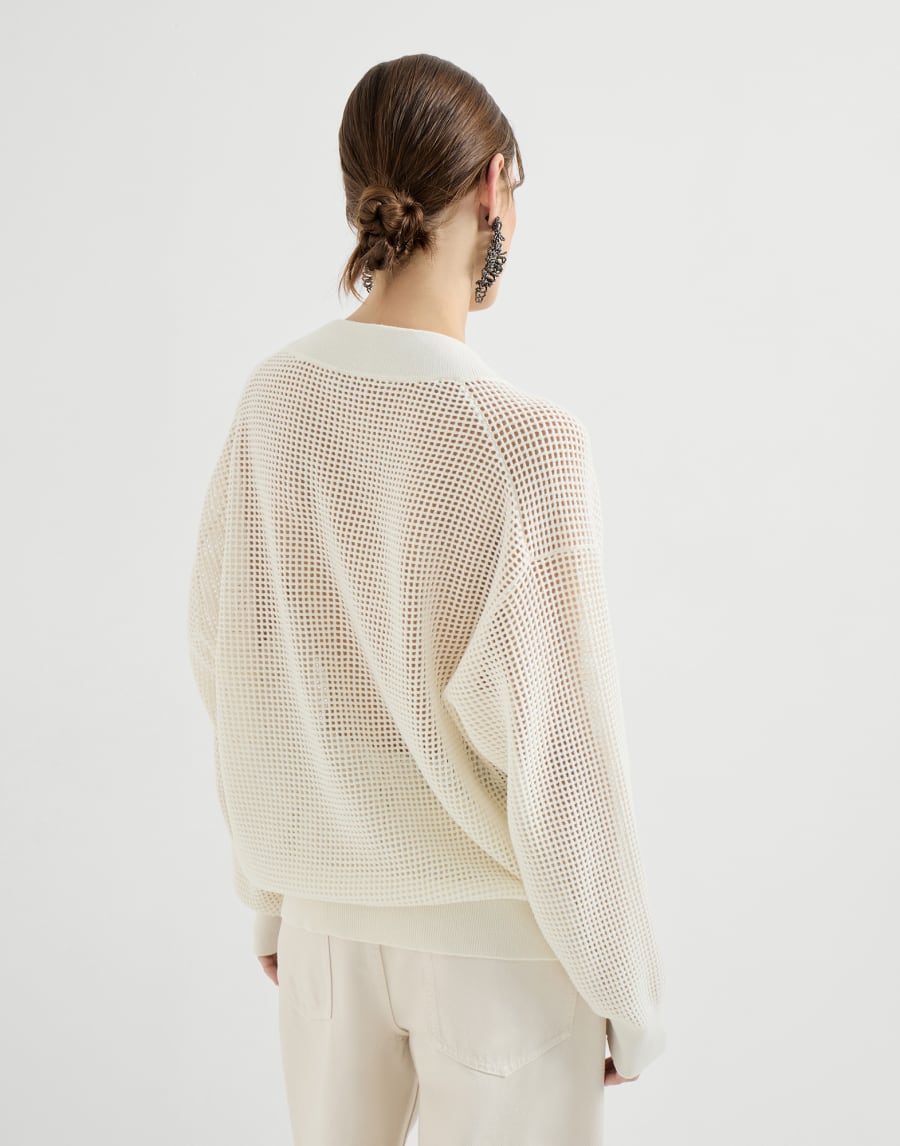 Cashmere net sweater Panama Woman - Brunello Cucinelli