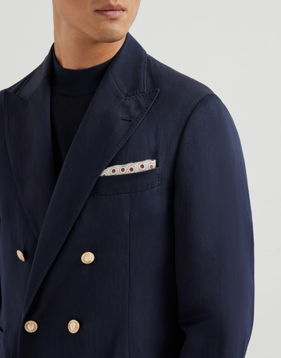 Spotted pocket square Cherry Man - Brunello Cucinelli