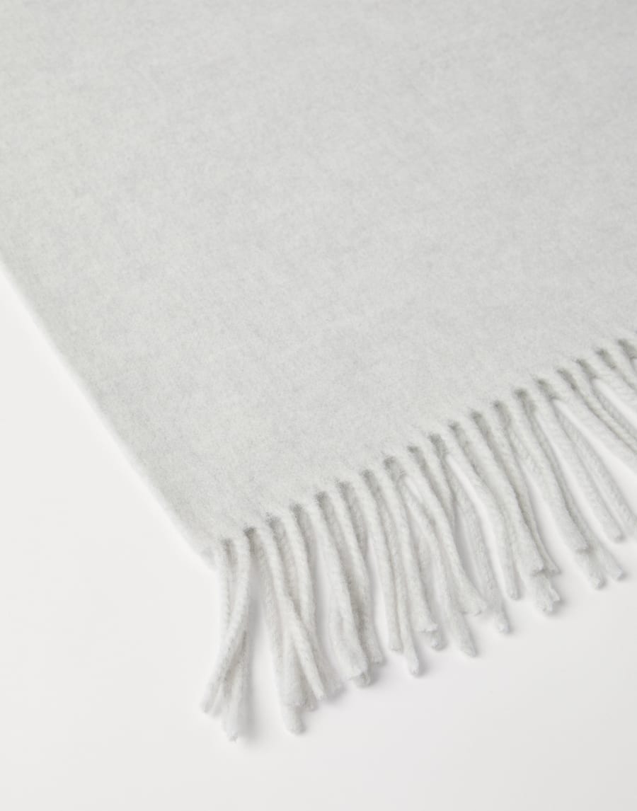 Cashmere scarf Light Grey Woman - Brunello Cucinelli