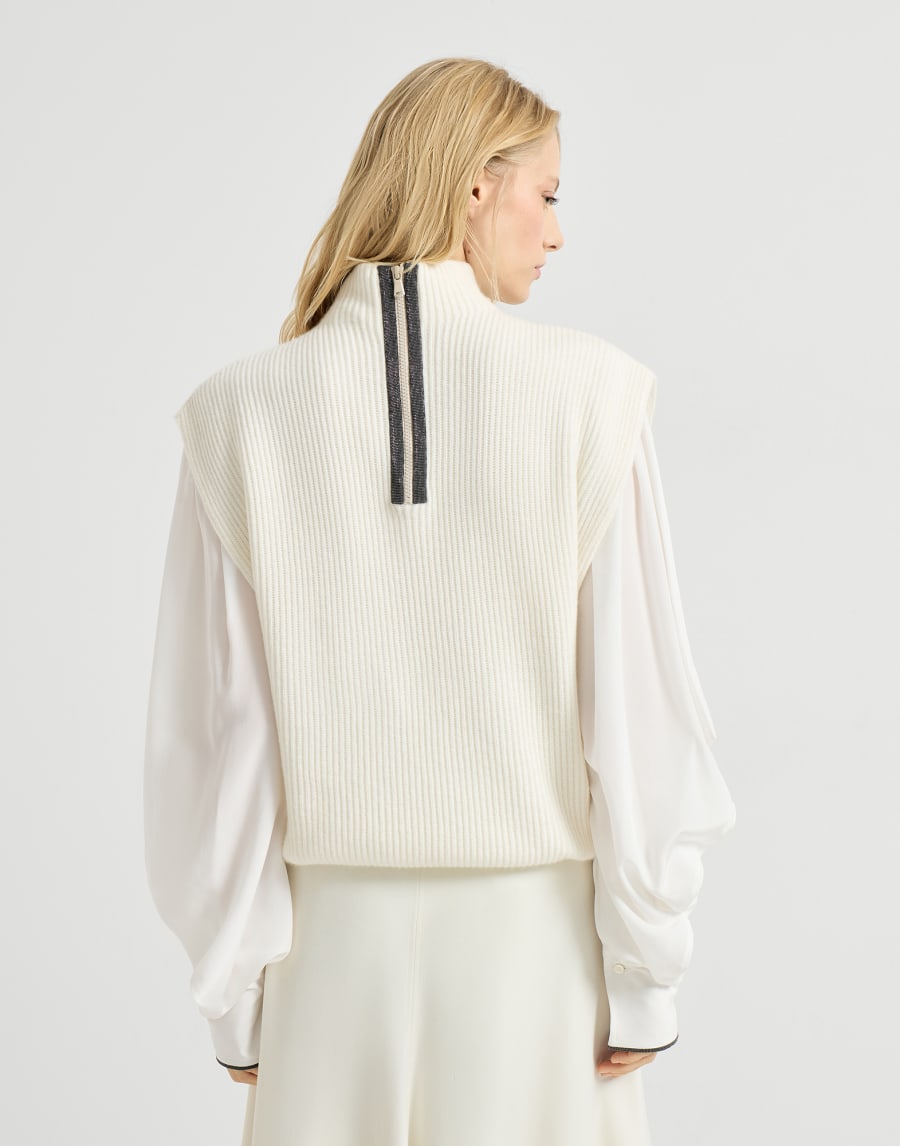 Ribbed turtleneck sweater Panama Woman - Brunello Cucinelli