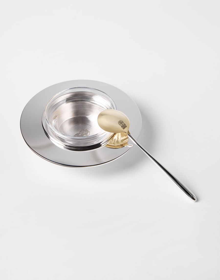 Silver-plated caviar set Grey Lifestyle - Brunello Cucinelli