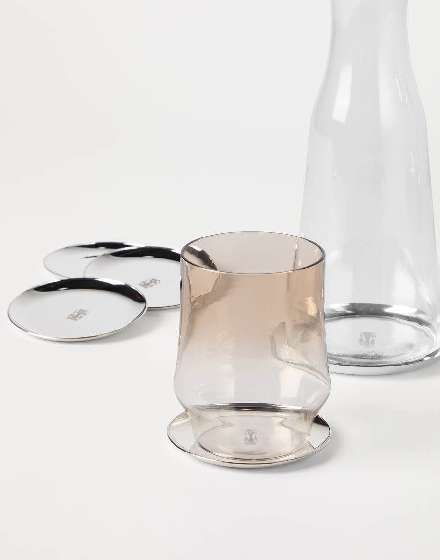 Set dessous de bouteille avec sous-verres Gris Lifestyle - Brunello Cucinelli
