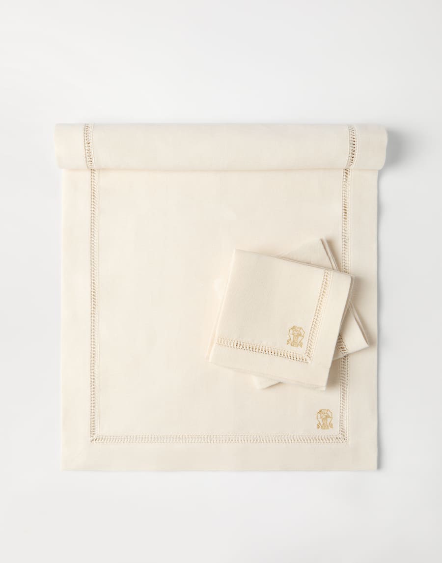 Runner and napkins set Natural Lifestyle - Brunello Cucinelli