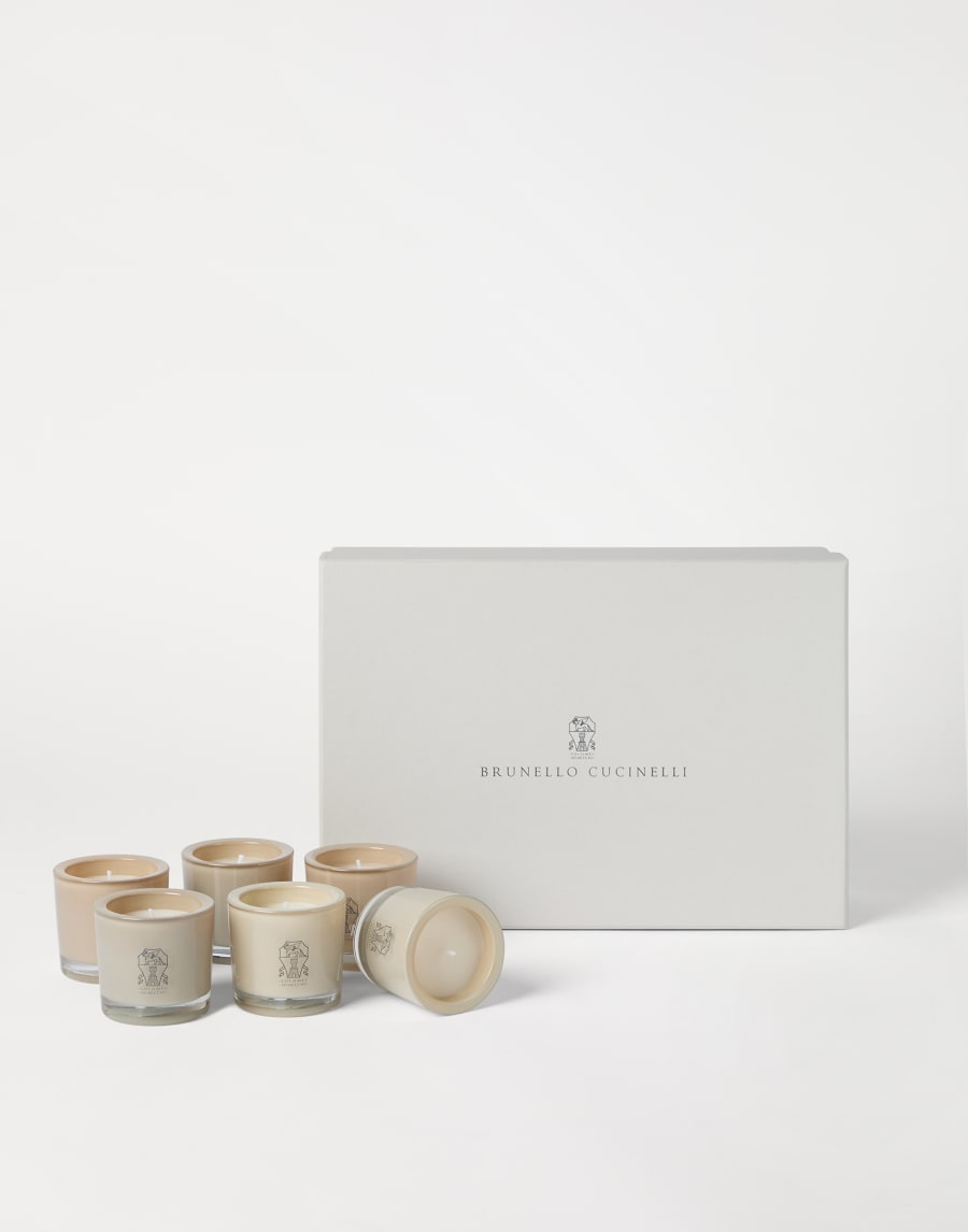 Place card candle set with logo Natural Lifestyle - Brunello Cucinelli