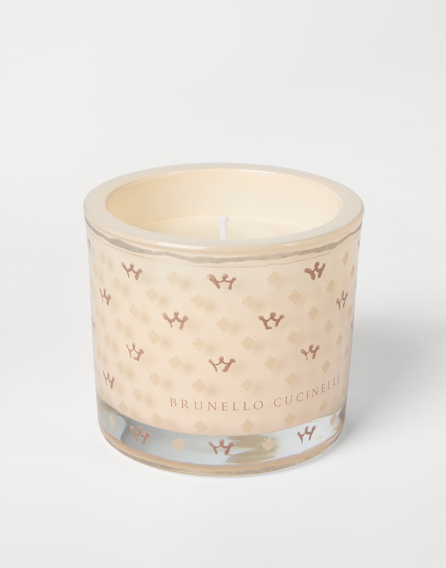 Kerze mit geometrischem Muster Milch Lifestyle - Brunello Cucinelli