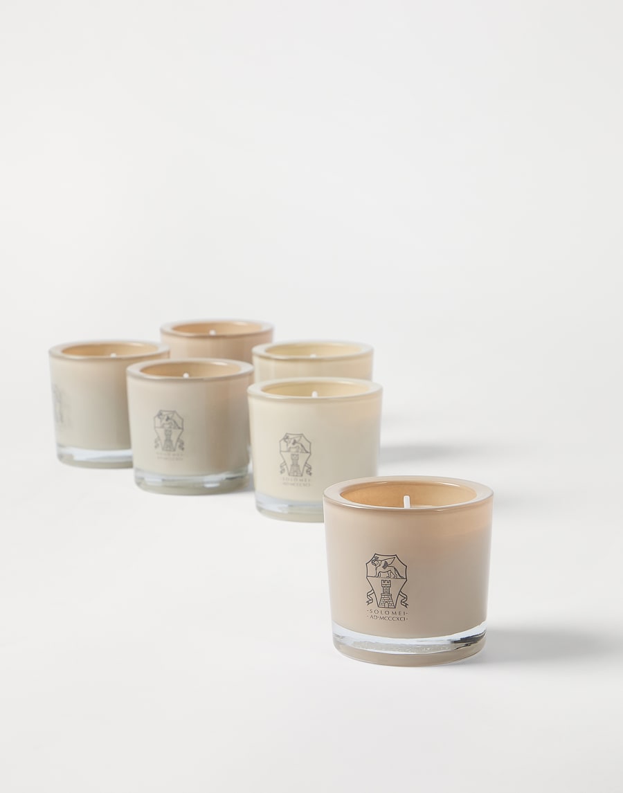 Place card candle set with logo Natural Lifestyle - Brunello Cucinelli