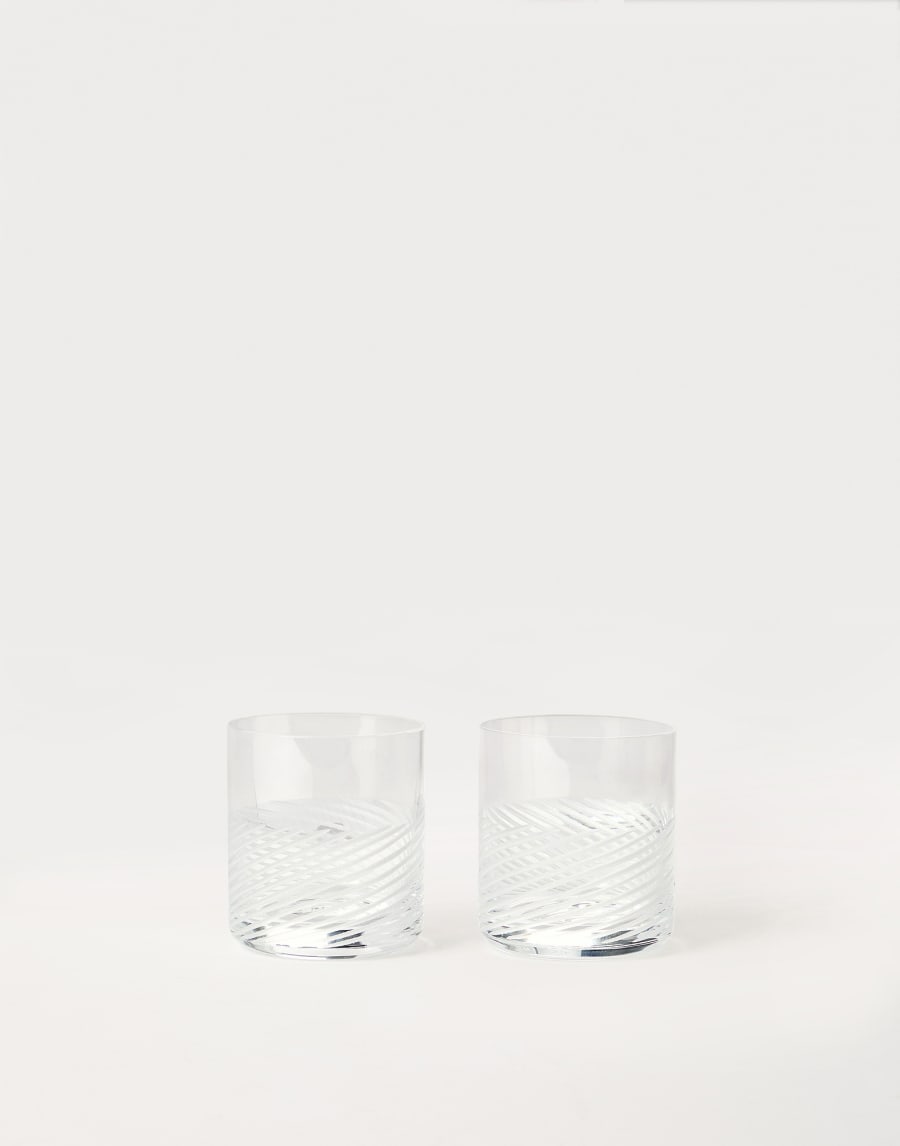 Bicchieri Whisky in vetro di Murano Trasparente Lifestyle - Brunello Cucinelli