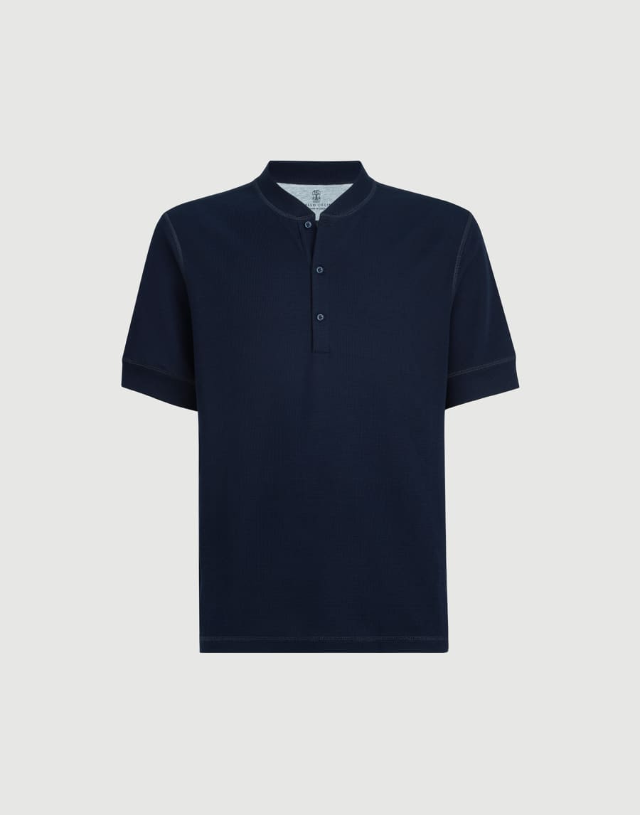 Cotton jersey T-shirt Cobalt Man - Brunello Cucinelli
