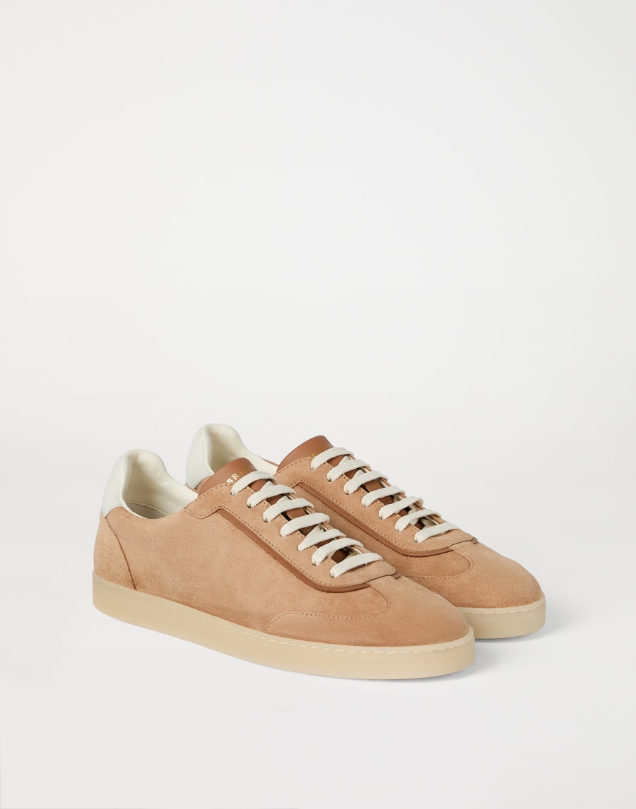 Suede sneakers Light Brown Man - Brunello Cucinelli