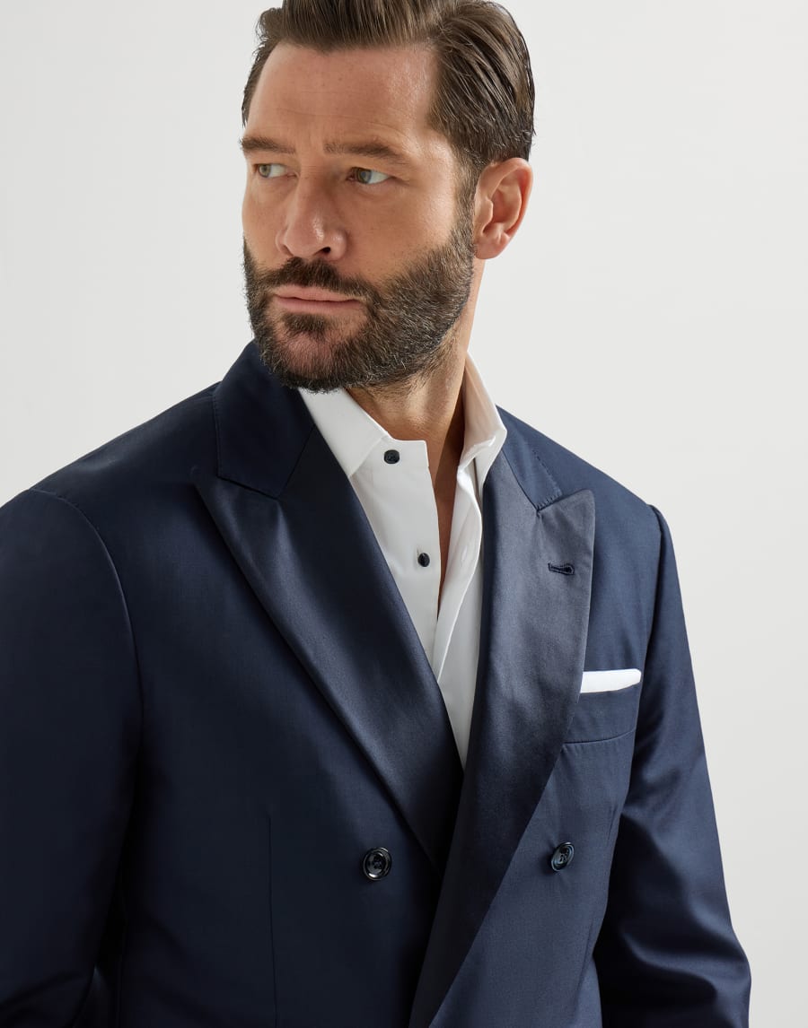 Giacca per smoking Navy Blue Man - Brunello Cucinelli