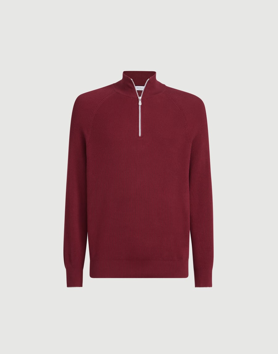 Cotton sweater Red Man - Brunello Cucinelli